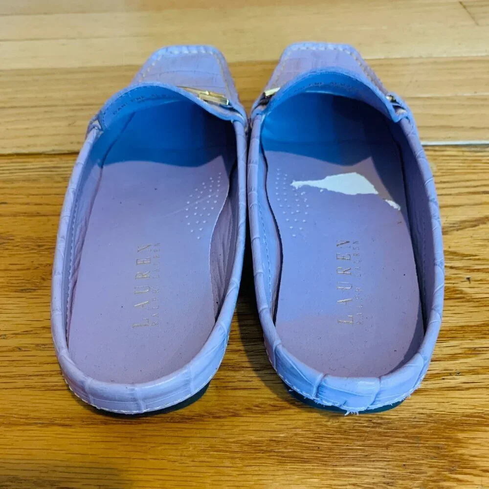 Ralph Lauren Women's Carlene Mules Slides Size 6 B - Picture 10 of 16